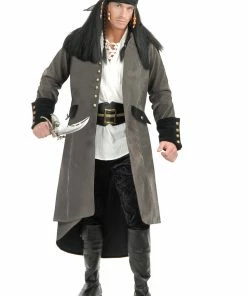 Charades Treasure Island Pirate Coat Grey
