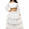 Charades Petticoat-Poly Cotton White 2 Charades Petticoat-Poly Cotton White