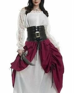 Charades Victorian Steampunk Sweetie Cream-Wine Steampunk & Victorian