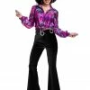 Charades Women's Disco 70's Bellbottoms