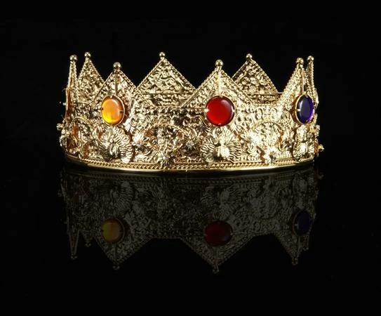 Elope Crowns & Tiaras Crown Gold Hdliner 7.5'' Dim Peacocks 3 Elope Crowns & Tiaras Crown Gold Hdliner 7.5'' Dim Peacocks