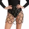 Western Fashion Skirt Leatherette Crisscross OS Harnesses