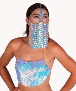 Western Fashion International Sequin Chain Mail Veil In 5 Colors