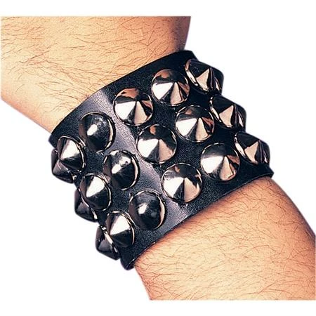 Rubies Studded Wristband Triple 3 Rubies Studded Wristband Triple