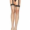 Leg Avenue Hosiery & Lingerie Thigh Hi Fence Net W-Lace Garter 2 Leg Avenue Hosiery & Lingerie Thigh Hi Fence Net W-Lace Garter