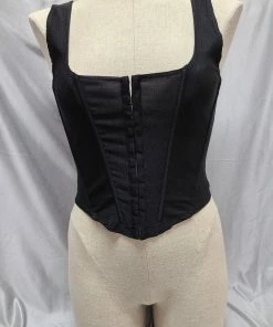 Nova Brand Apparel Superheroes & Villains Black Pleather Corset Vest In Black Or Red