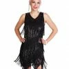 Western Fashion Decades Dress Flapper Sequin Fringe