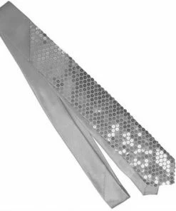 Jacobson Hat Co. Tie Sequined Silver Men's Formalwear Accessories