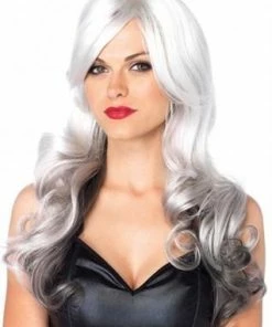 Leg Avenue Grey & White Allure Mix Wig