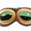 Elope Steampunk & Victorian Goggles Aviator Gold/Green