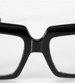 Morris 80'S Scratcher Black Clear Lenses Glasses & Sunglasses