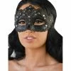 Kayso International Inc. Masquerade Masks Vintage Black Laced Plastic Mask