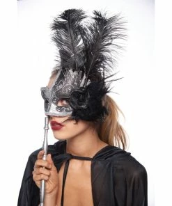 Kayso International Inc. Masquerade Masks Masquerade Swan W/ Stick