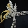 Sunnywood Decades Rhinestone Flapper Tiara Silver