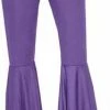 Funny Fashions Hippie Bell Bottom Pants Purple Decades 2 Funny Fashions Hippie Bell Bottom Pants Purple Decades