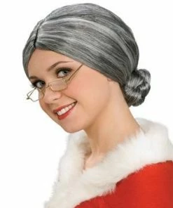 Rubies Old Lady Wig Grey Bun