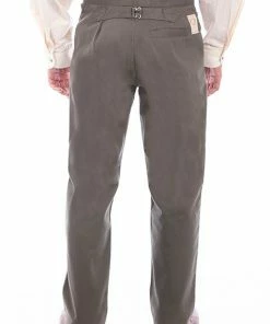 Scully Range Wear Western & Native American Trouser Army Green Herringbone