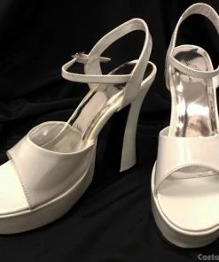 Ellie Shoes Women's Shoes Platform Sandal White