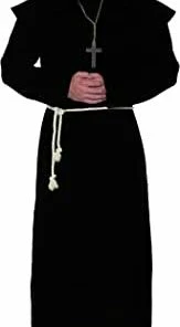 Underwraps Monk Robe Black Religious & Historical