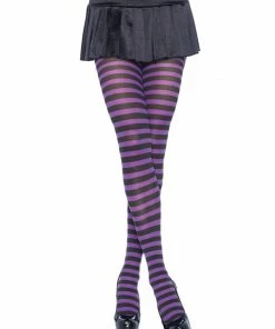 Leg Avenue Tights Striped Hosiery & Lingerie 9 Leg Avenue Tights Striped Hosiery & Lingerie