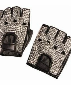 Forum Novelty Glove Biker Rhinestone