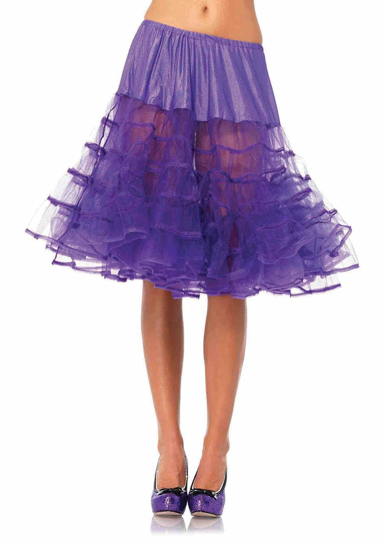 Leg Avenue Petticoat Knee-Length Purple 3 Leg Avenue Petticoat Knee-Length Purple