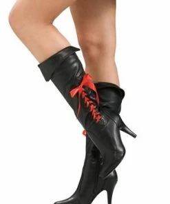 Rubies Women's Shoes Boot Ladies Pirate Black