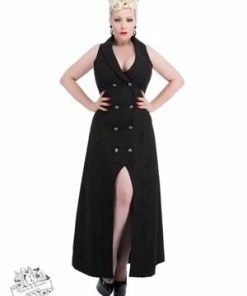 Hearts & Roses London Ladies Plus Size Gothic Waist Coat