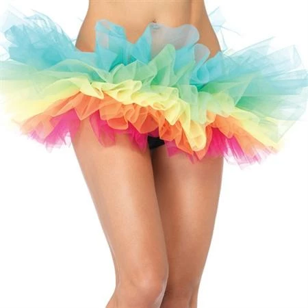 Leg Avenue Rainbow Organza Tutu Bustles & Crinolines 3 Leg Avenue Rainbow Organza Tutu Bustles & Crinolines