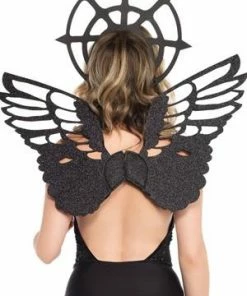 Leg Avenue Wings Angel Black Wing And Halo Kit