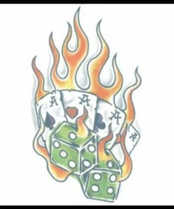 Tinsley Transfers Aces Biker Tattoos & Tattoo Effects