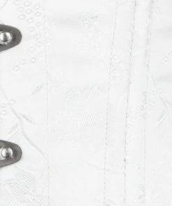 The Corset Company Underbust Corset White Brocade