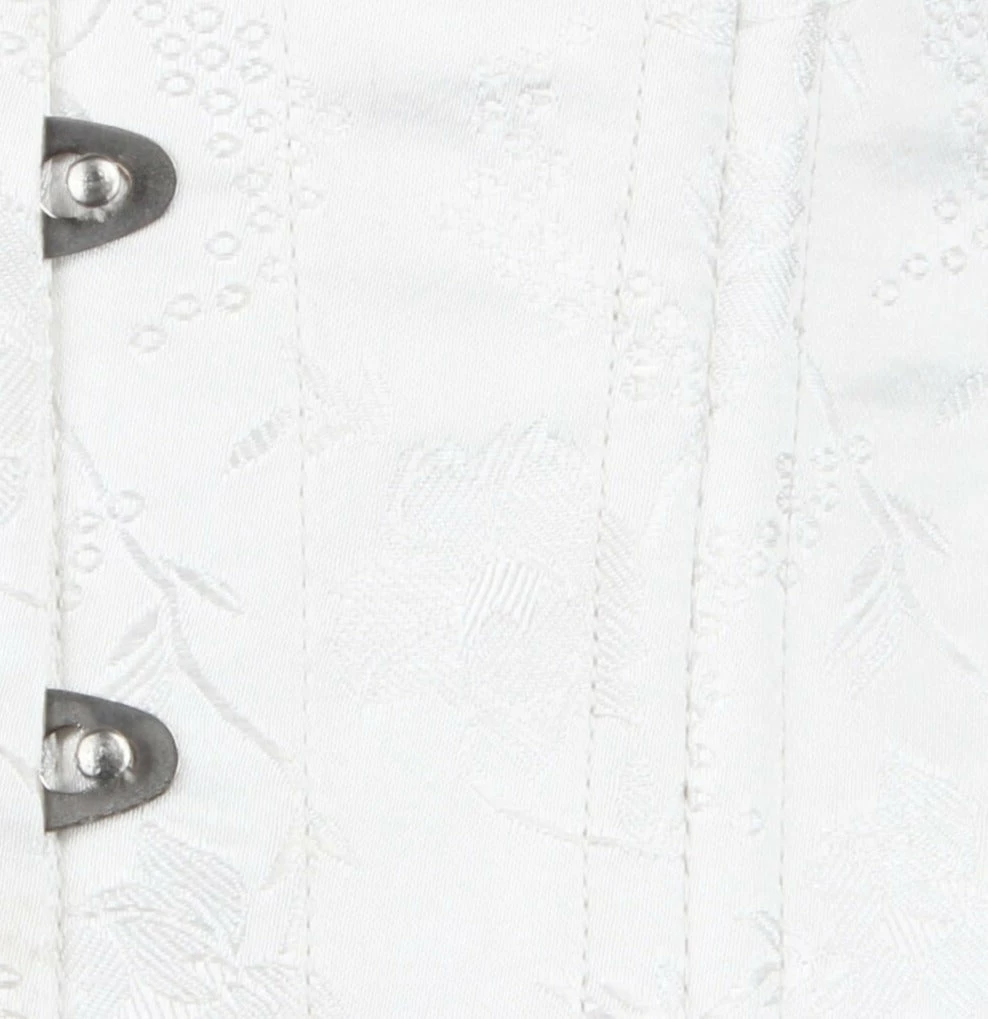 The Corset Company Underbust Corset White Brocade