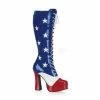 Pleaser Boot Electra 5" Lace Up American Flag