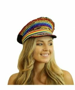 KBW Global Corp Sequin Hats Rhinestone Fisherman Hat