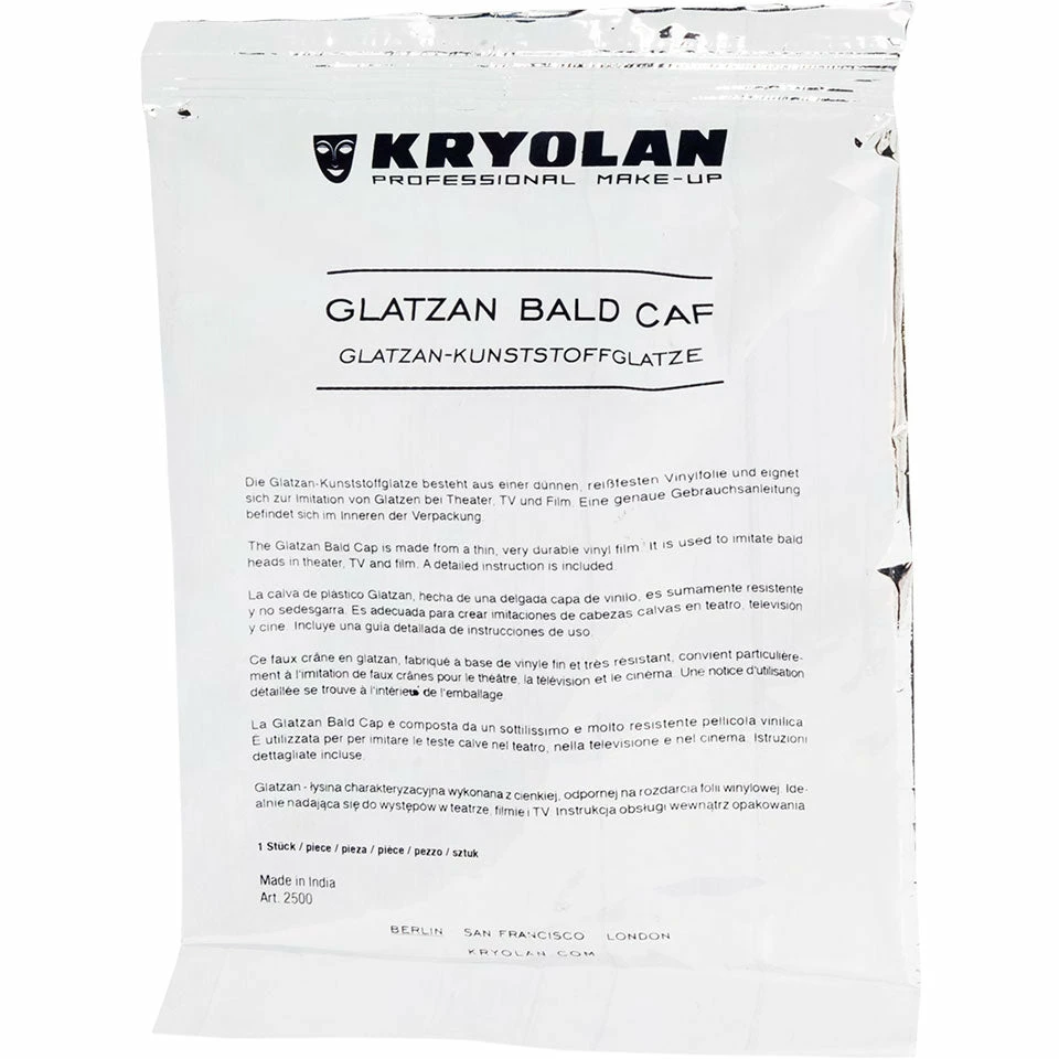 Kryolan Bald Cap Glatzan Small Or Large 3 Kryolan Bald Cap Glatzan Small Or Large