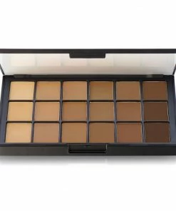 Ben Nye Wheels, Kits & Palettes Matte HD Foundation Olive-Brown 18 Color Palette