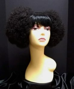 West Bay Afro Puff Clip In Pair Black