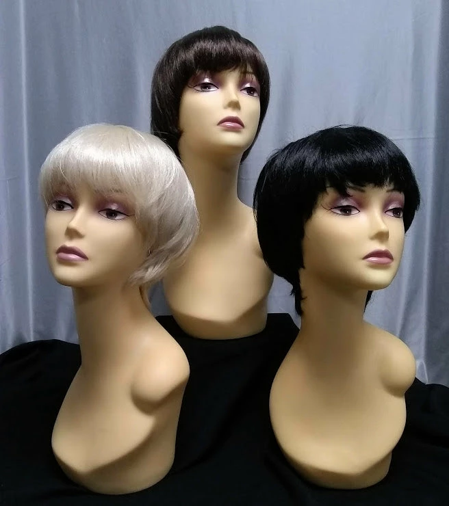 West Bay Black 60s Mod Man Wig 3 West Bay Black 60s Mod Man Wig