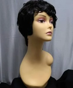 West Bay Black Unisex Wig