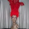 Boa Novelty Feather Showgirl Feather Duster Headpiece Red Burlesque