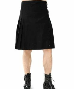 Pentagramme Gothique Skirt Kilt-Style Black Gothic