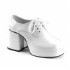Ellie Shoes Platform White Patent Men's Shoes