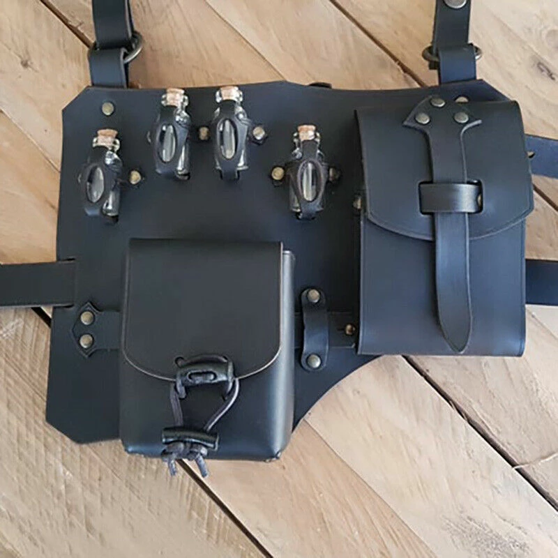 Costumes, Etc... Pirate & Medieval/Renaissance Leg Harness Potion Holder 6 Costumes, Etc... Pirate & Medieval/Renaissance Leg Harness Potion Holder