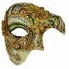 KBW Global Corp Mask Venetian Floral Scrolls Half Masquerade Masks