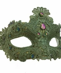 KBW Global Corp Mask Venetian Lace W/ Stones Masquerade Masks