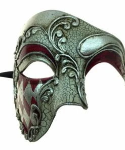KBW Global Corp Masquerade Masks Mask Venetian Harlequin Half