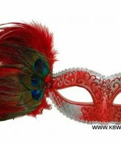 KBW Global Corp Venetian Mask W/ Feathers 12 KBW Global Corp Venetian Mask W/ Feathers