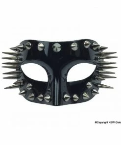 KBW Global Corp Masquerade Masks Mask Spiked Silver