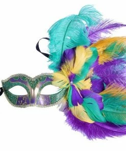 KBW Global Corp Mask W/ Side Feather Spray